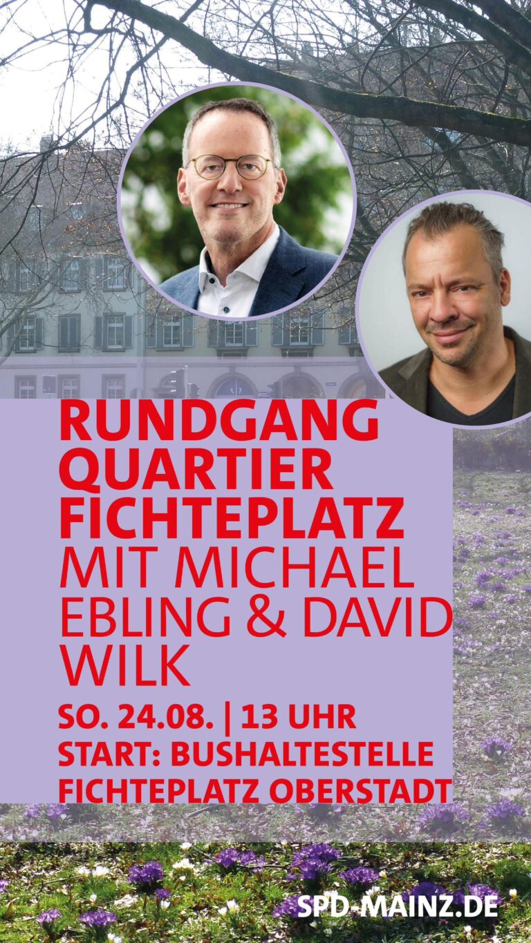 Die SPD Mainz-Oberstadt lädt ein ins Fichteplatz-Carrée